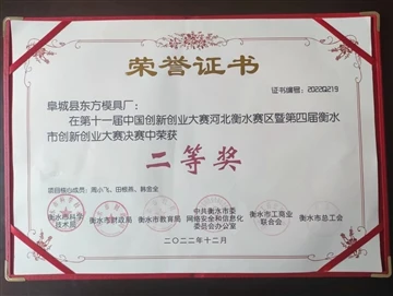 Druga nagroda Fucheng County Dongfang Mold Factory